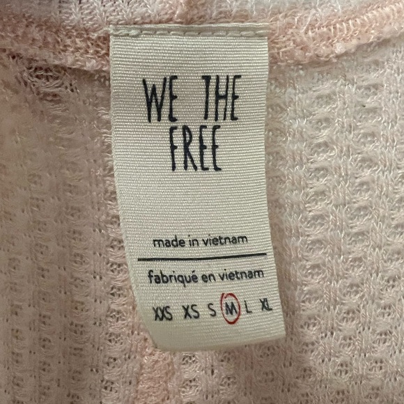 Free People waffle thin ribbed sweater - Picture 4 of 5
